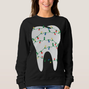 Sudadera Navidades Dentista Dental en las luces de Navidade