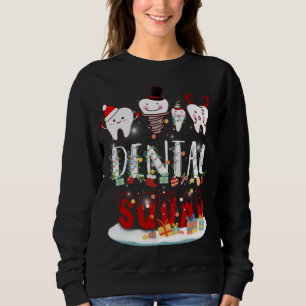 Sudadera Navidades Dentistas Dental Squad Funny Lights