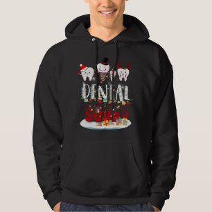 Sudadera Navidades Dentistas Dental Squad Funny Lights
