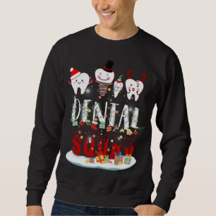 Sudadera Navidades Dentistas Dental Squad Funny Lights