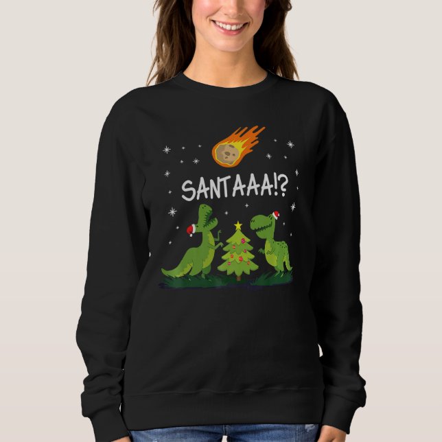 Sudadera Navidades Dinosaur Meteor Santa Dino (Anverso)