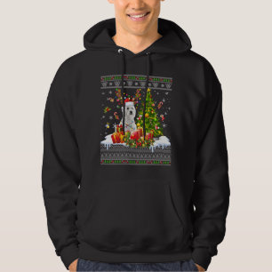 Sudadera Navidades divertidos alumbran a perro de westie na
