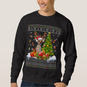 Sudadera Navidades divertidos alumbran al perro chihuahua c