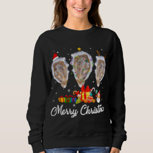 Sudadera Navidades divertidos alumbran animales de ostra de