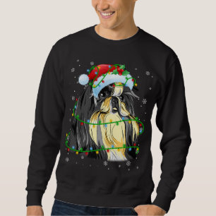 Sudadera Navidades divertidos alumbran Shih Tzu Perro Santa