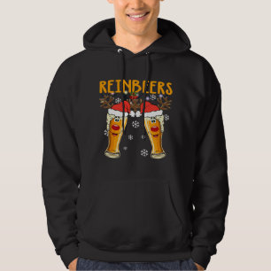 Sudadera Navidades divertidos beben cerveza reinadora reno