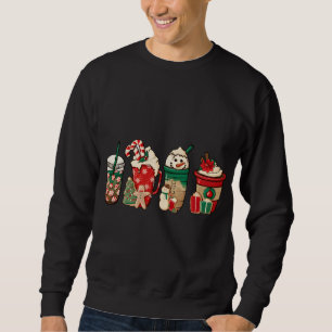 Sudadera Navidades divertidos café Lover Cute Snowman Latte
