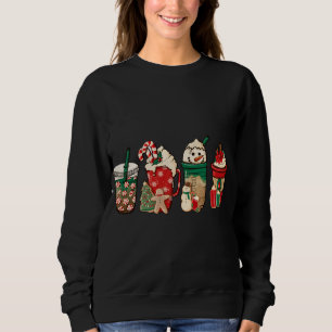 Sudadera Navidades divertidos café Lover Cute Snowman Latte
