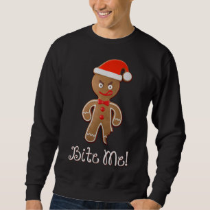 Sudadera Navidades divertidos citan la mordida de un hombre