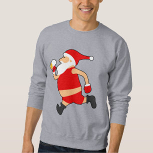 Sudadera navidades divertidos de cerveza santa