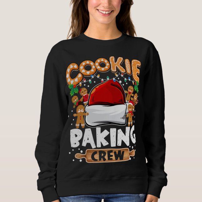 Sudadera Navidades divertidos de Cookie Baking iluminan a G (Anverso)