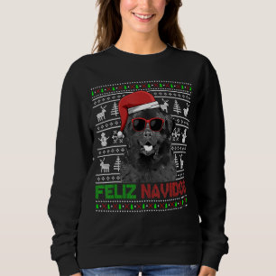 Sudadera Navidades divertidos de Newfoundland Dog Feliz Nav