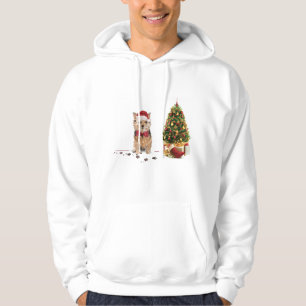 Sudadera Navidades divertidos de Norfolk Terrier con árbol