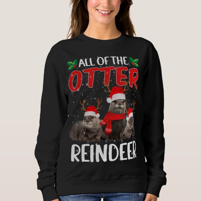 Sudadera Navidades divertidos de Santa Antler (Anverso)