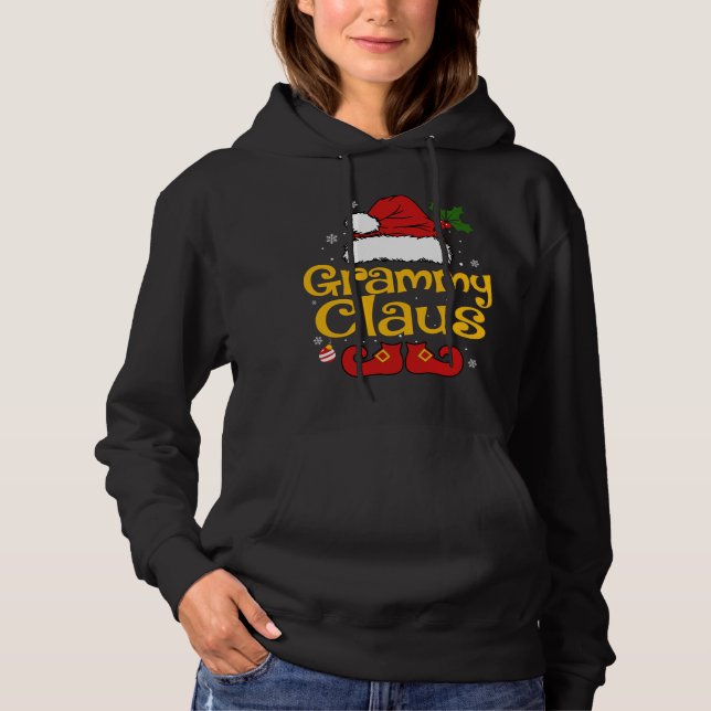 Sudadera Navidades divertidos de Santa Grammy Claus a la fa (Anverso)