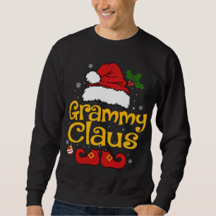 Sudadera Navidades divertidos de Santa Grammy Claus a la fa