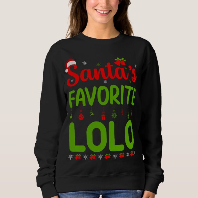 Sudadera Navidades divertidos de Santa María, la cereza fav (Anverso)