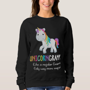 Sudadera Navidades divertidos de unicornio Grammy cute mági
