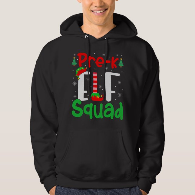 Sudadera Navidades divertidos del ELF pre-K profesor de ELF (Anverso)