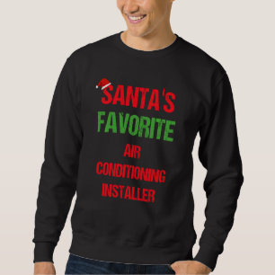 Sudadera Navidades divertidos del Instalador del Aire Acond