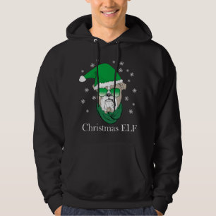 Sudadera Navidades divertidos Elf - Bulldog Guay En Gafas D
