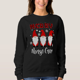 Sudadera Navidades divertidos Enfermera Gnomes Estetioscope