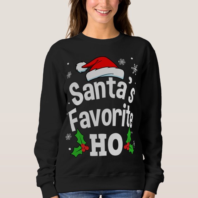Sudadera Navidades divertidos, la bebida favorita de Santa (Anverso)
