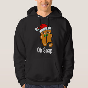 Sudadera Navidades divertidos, ¡Oh, Snap! El hombre del pan