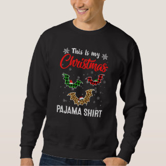Sudadera Navidades divertidos Pajama Bat Xmas Tree Animals
