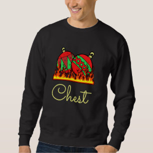Sudadera Navidades divertidos Parejas Tees Chest Nueces asa