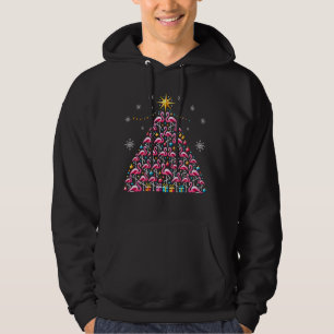Sudadera Navidades divertidos Pink Flamingo Lover Santa Cla