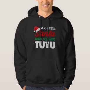 Sudadera Navidades divertidos que necesitan Santa Tutu Hawa