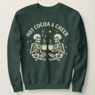 Sudadera Navidades divertidos Skeleton - Cacao caliente y a