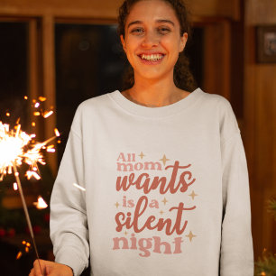 Sudadera Navidades divertidos y amables festejan a mamá de 