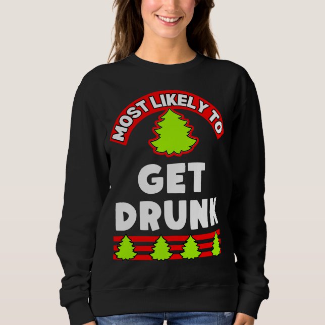 Sudadera Navidades divertidos y desagradables navidades muy (Anverso)