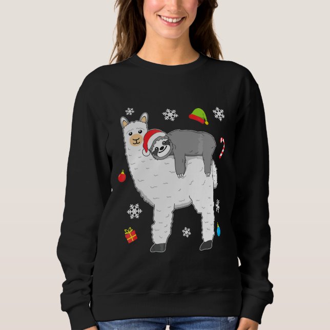 Sudadera Navidades divertidos y esponjosos estribillos de a (Anverso)