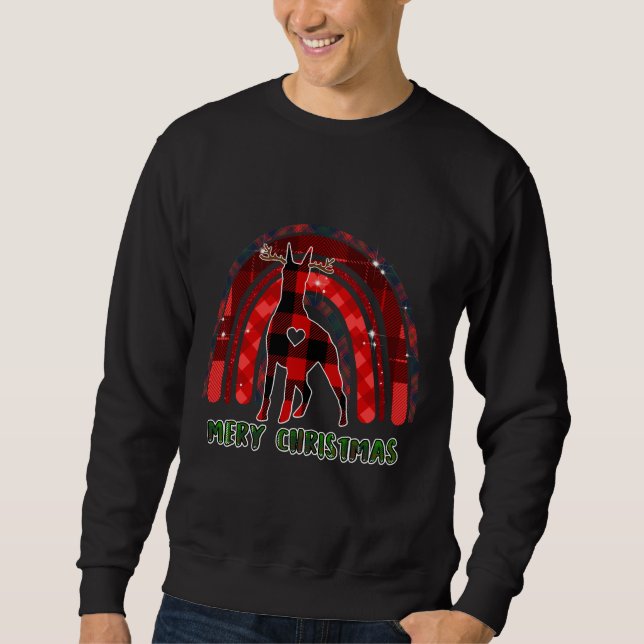 Sudadera Navidades Doberman 839 (Anverso)