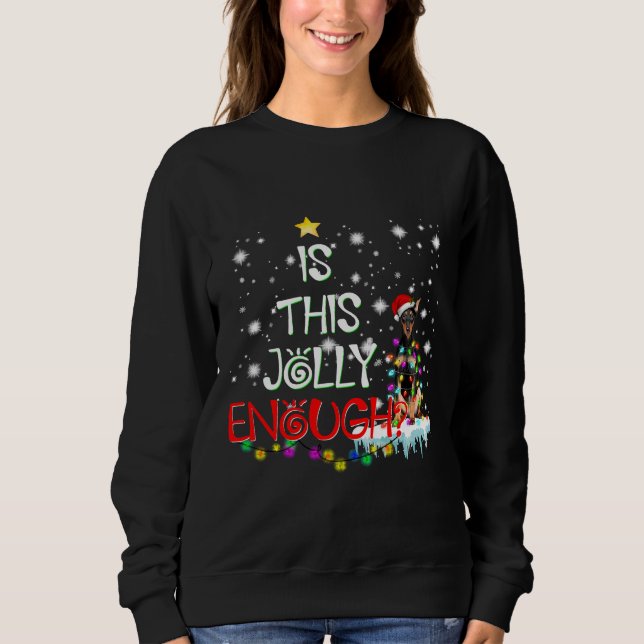 Sudadera Navidades Doberman 840 (Anverso)