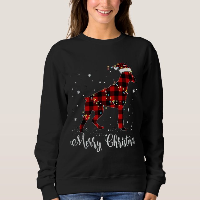 Sudadera Navidades Doberman 847 (Anverso)