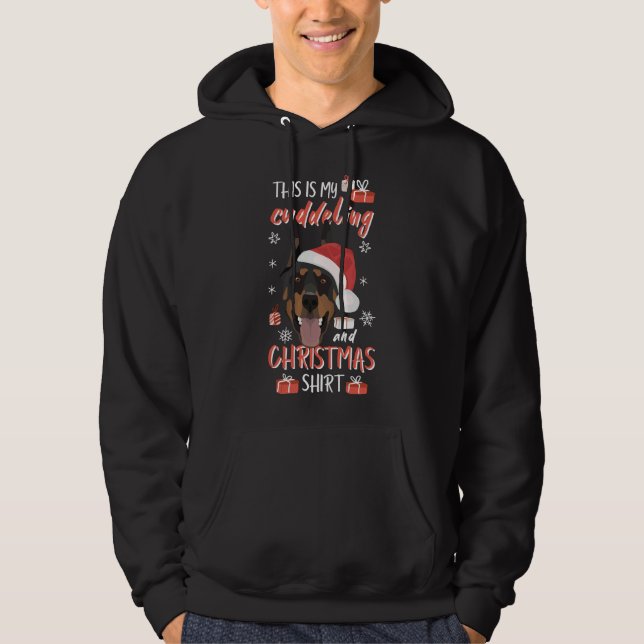 Sudadera Navidades Doberman 851 (Anverso)