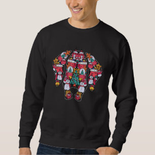 Sudadera Navidades Doggie Cara Perro Patrón Mamáes para ani