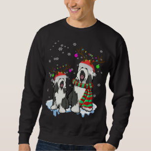 Sudadera Navidades educados con barba de reno Collie Santa