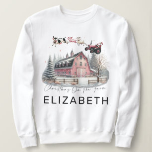 Sudadera Navidades Elegantes Y Divertidos En La Granja Pers