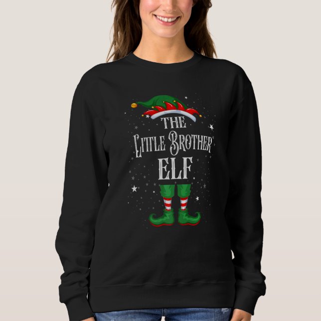 Sudadera Navidades Elf Grupo Familiar Pareja Pequeño Herman (Anverso)