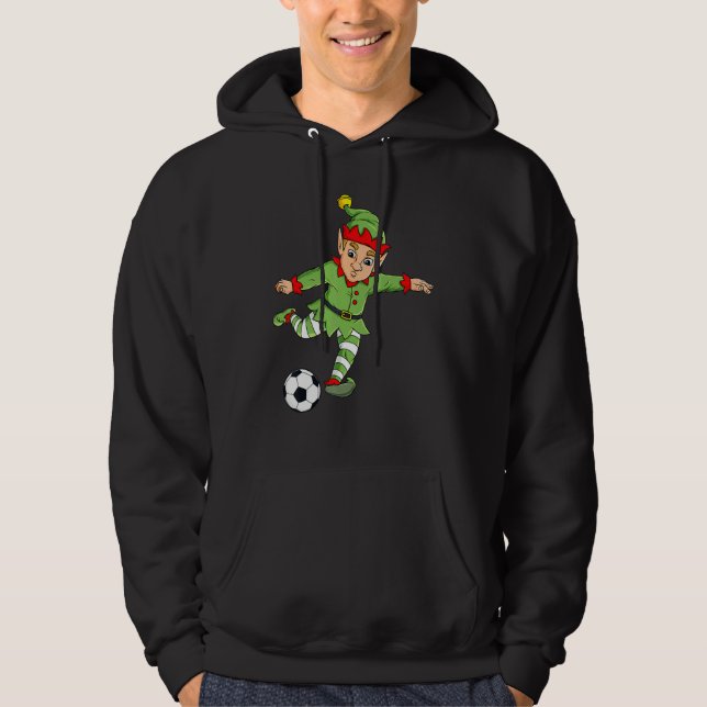 Sudadera Navidades Elf Pateando A Los Niños Chicas (Anverso)