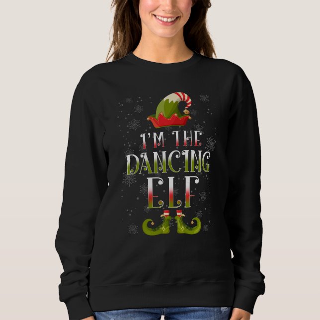 Sudadera Navidades elfos bailarines (Anverso)