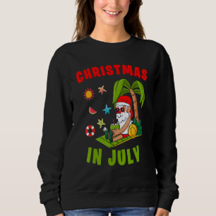 Sudadera Navidades En Julio De Vacaciones En Playa Santa Su