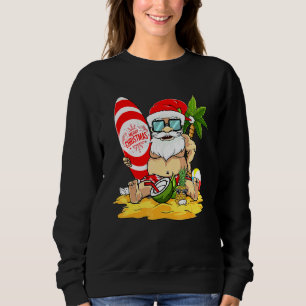 Sudadera Navidades En Julio En El Surf De Santa Hawái