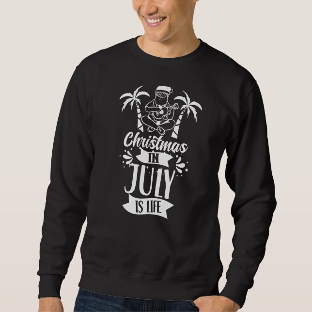 Sudadera Navidades En Julio Es Humor De Verano De Vida Sant (Anverso)