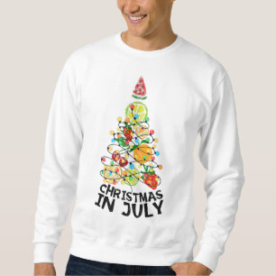Sudadera Navidades En Julio Hombres De Verano De Árboles De